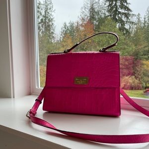 Bright pink Kate spade purse